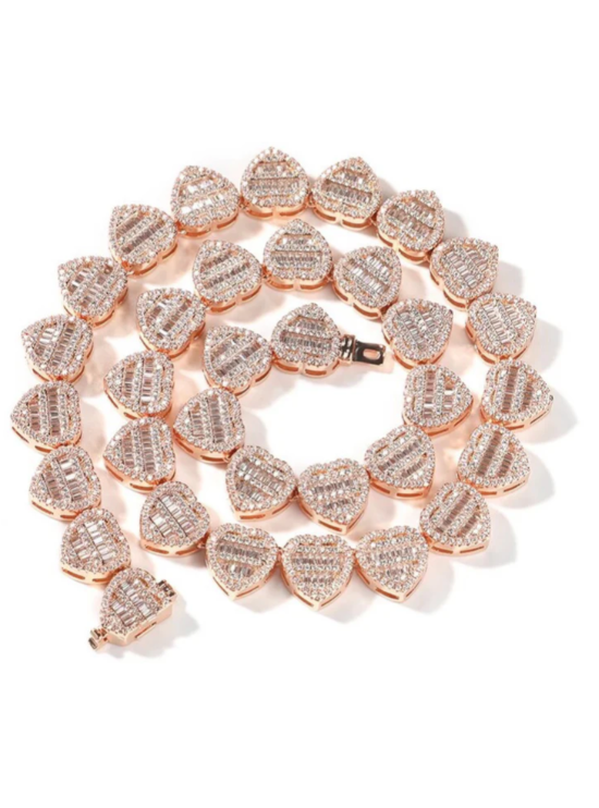 CRUSHED HEART NECKLACE (Ready to Ship)
