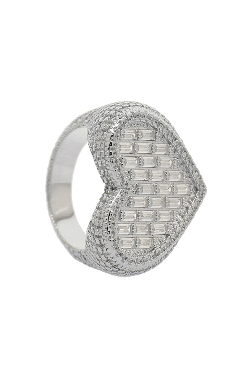 FINA HEART CZ RING(Ready to Ship)