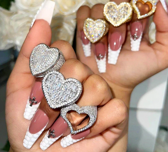 FINA HEART CZ RING(Ready to Ship)
