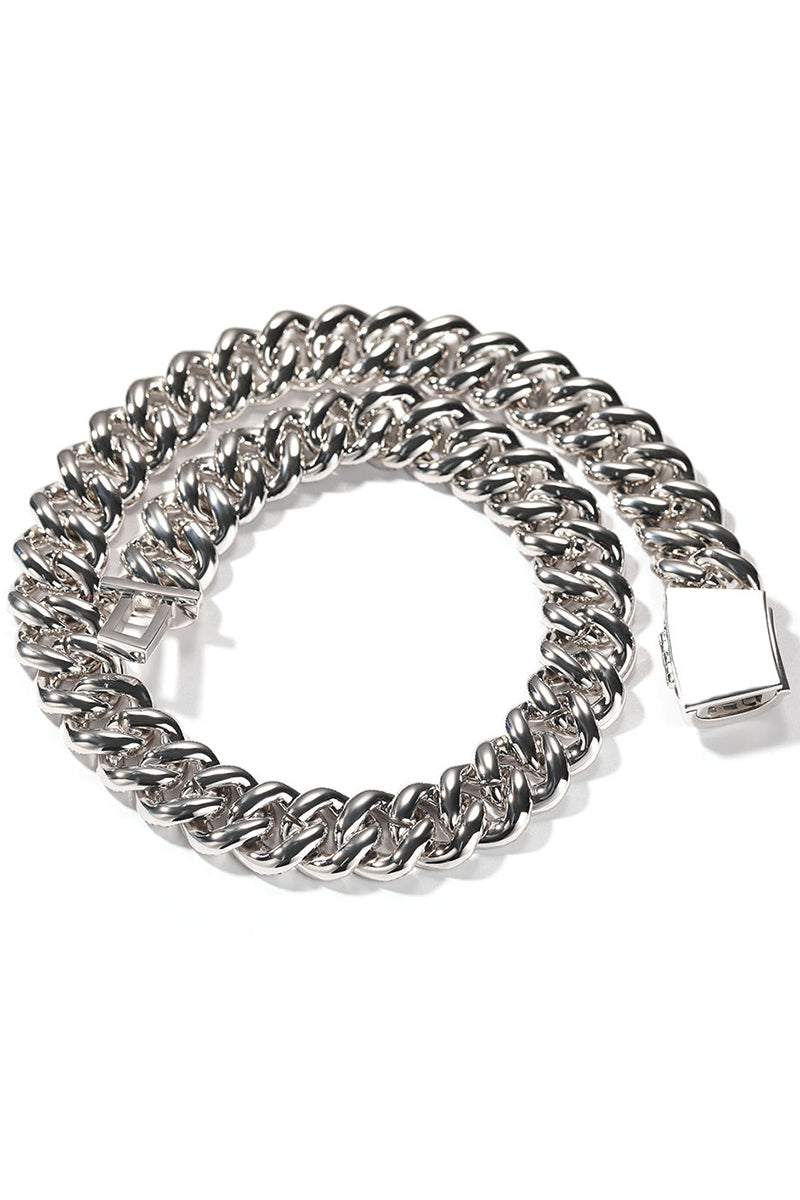 15MM CUBAN LINK LAB NECKLACE(Ready to Ship)