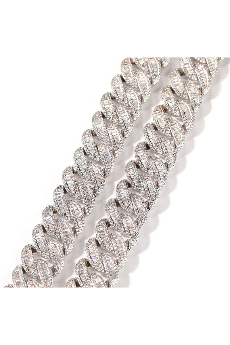 15MM CUBAN LINK LAB NECKLACE(Ready to Ship)