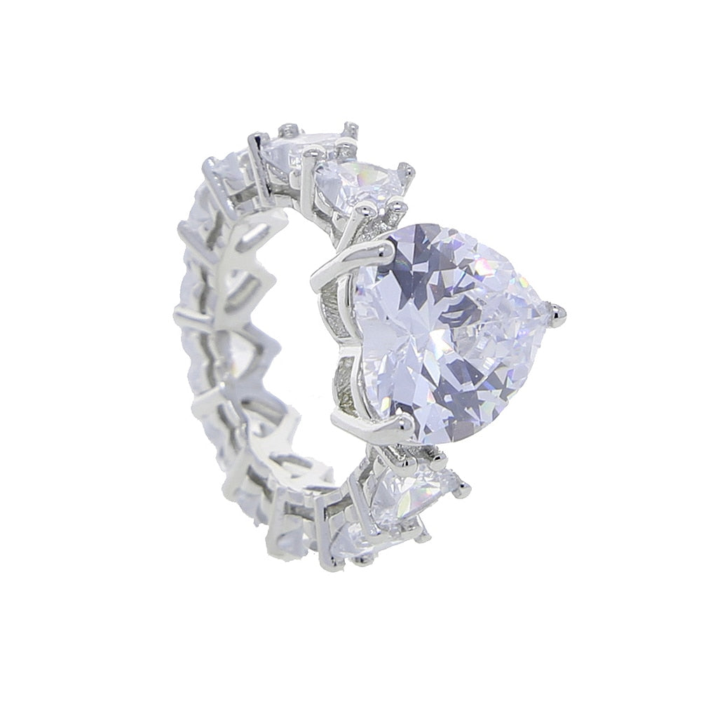 LUXIIVA® JENNIFER HEART CZ RINGS(Ready to Ship)