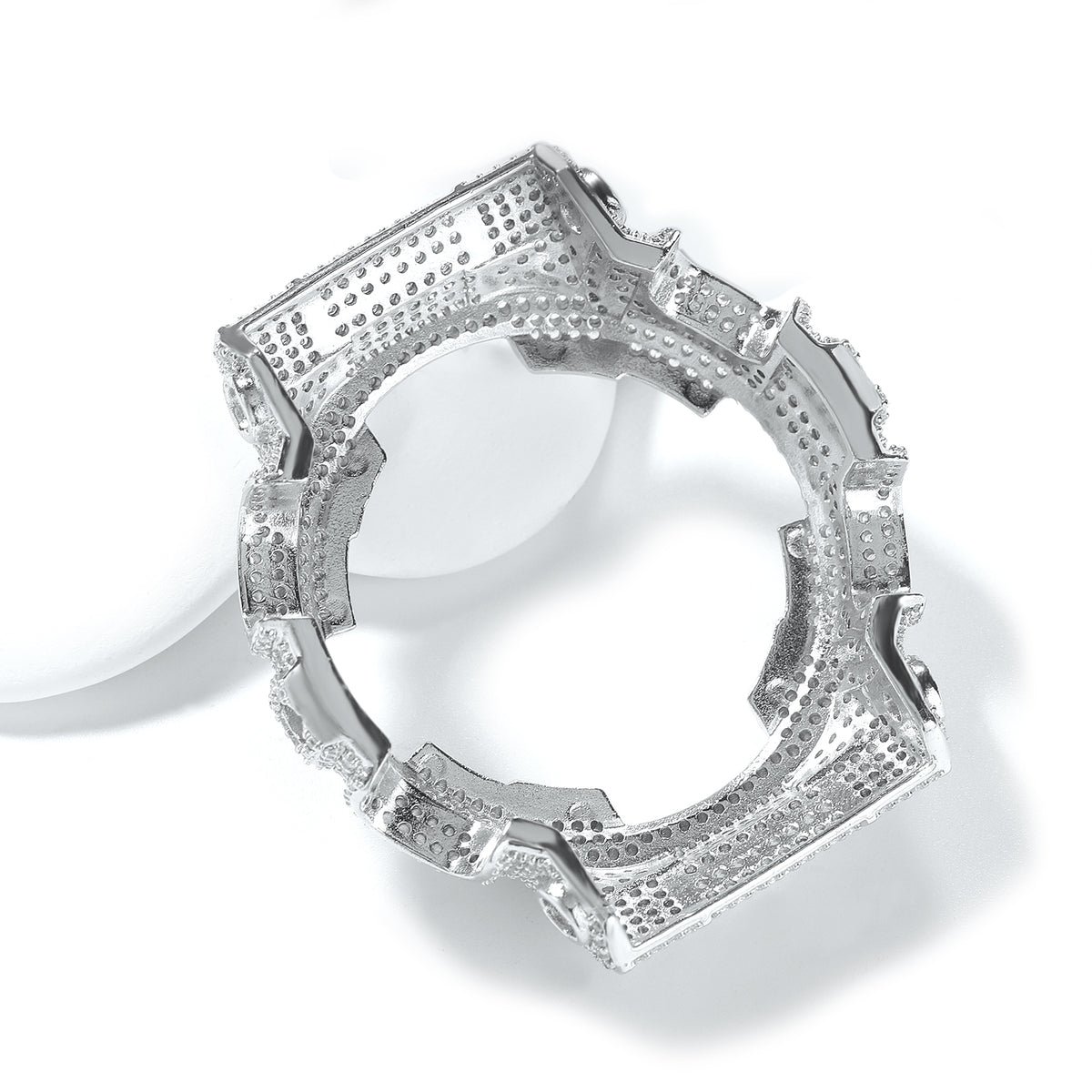 LUXIIVA® Moissanite Iced-Out Bezel — fits Casio G-SHOCK GA-110