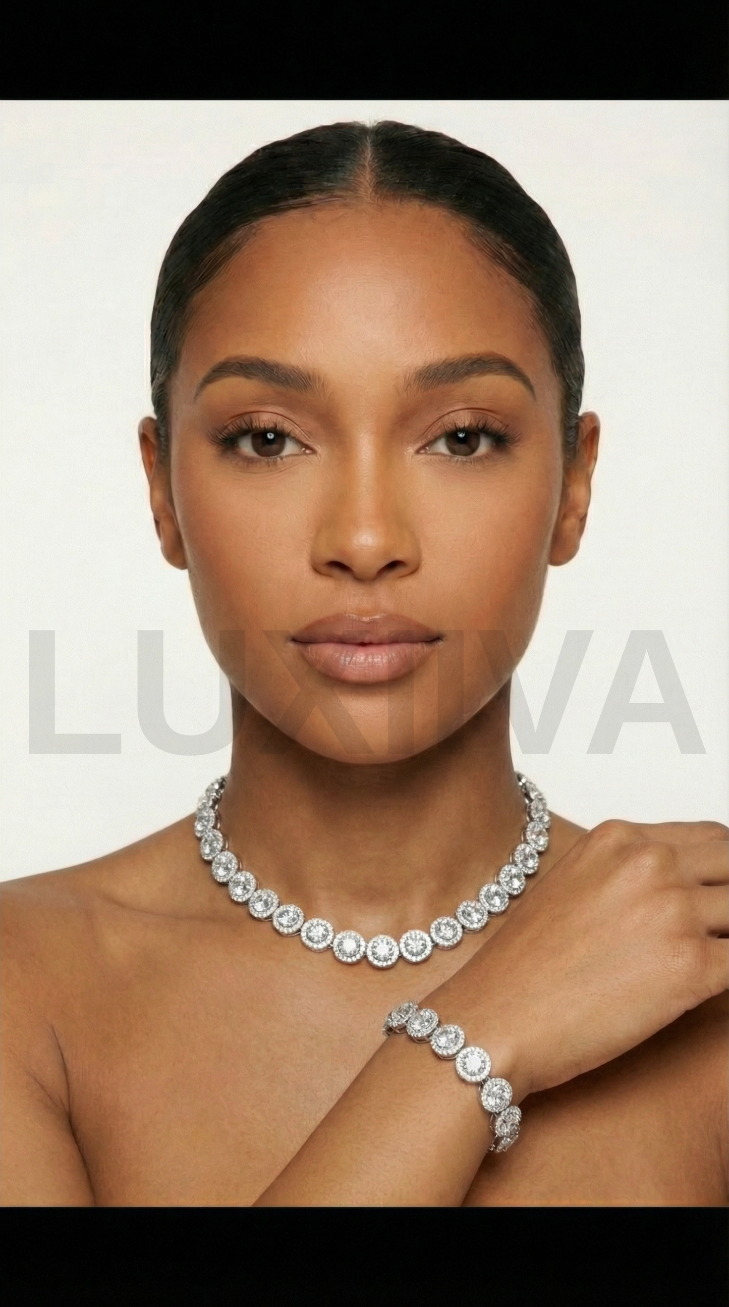 LUXIIVA 2 Pcs Tatiana Tennis Necklace & Bracelet Set - additional view 13 of bracelet
