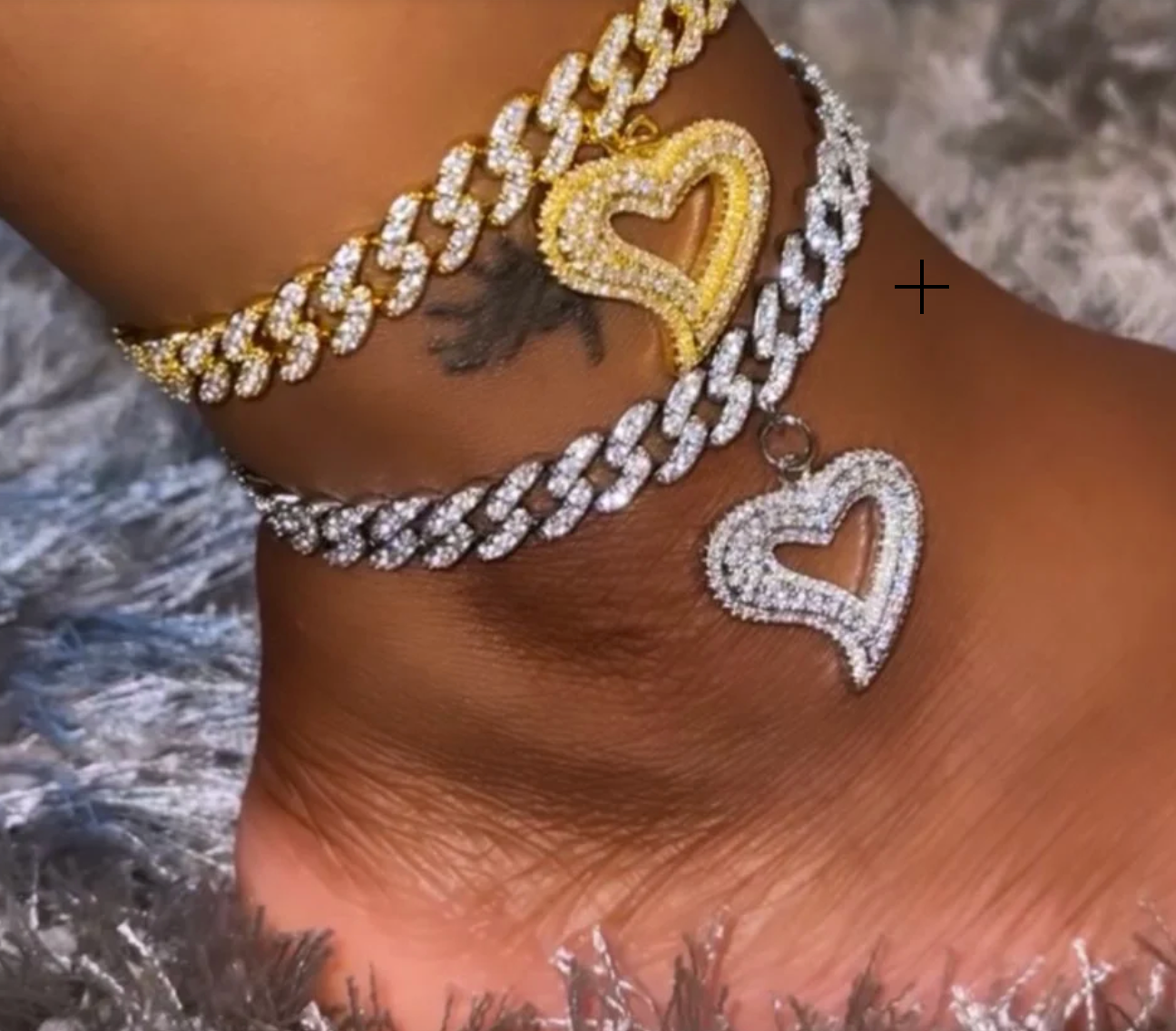 CUBAN HEART ANKLET(Ready to Ship)