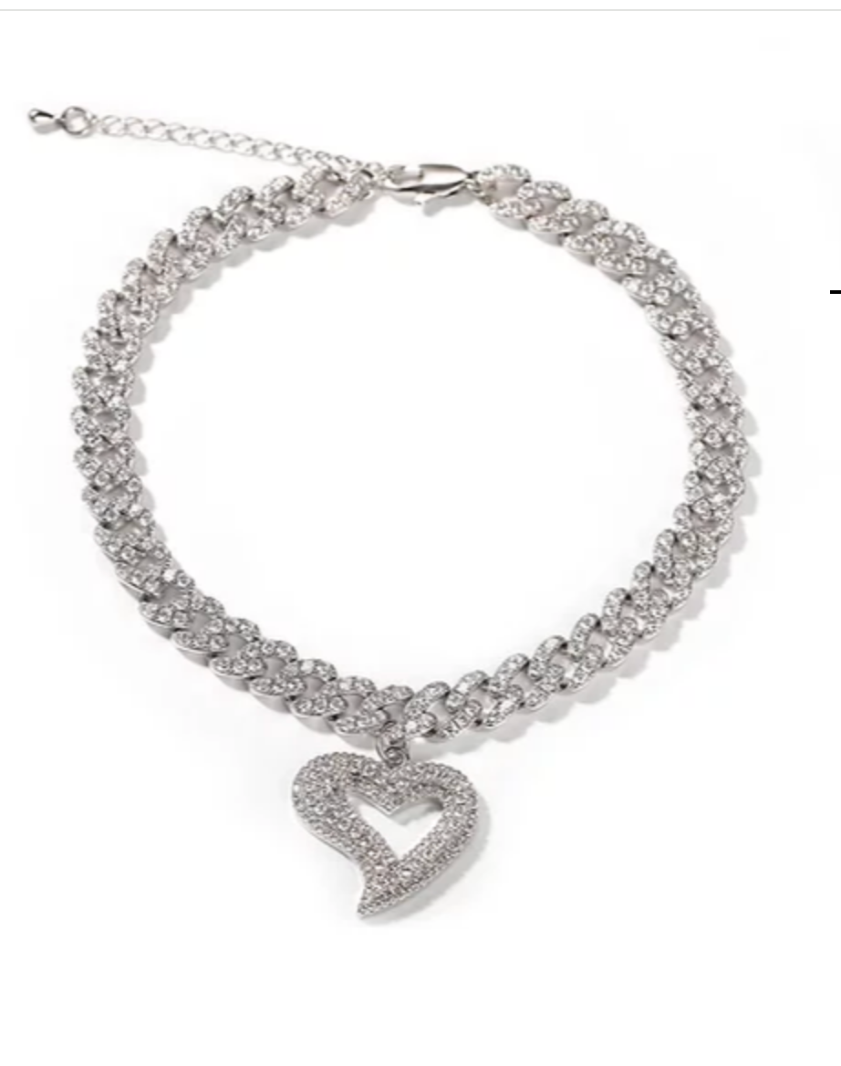CUBAN HEART ANKLET(Ready to Ship)