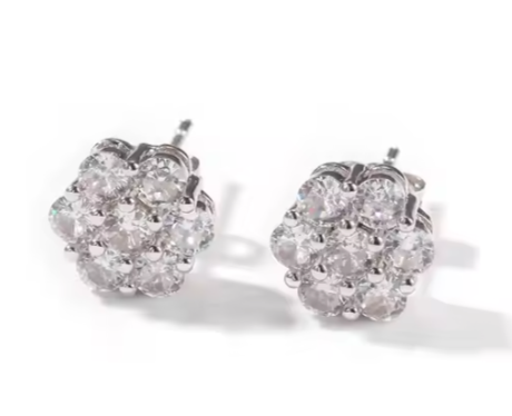 LUXIIVA® FLOWER CLUSTER VVS MOISSANITE(Ready to Ship)