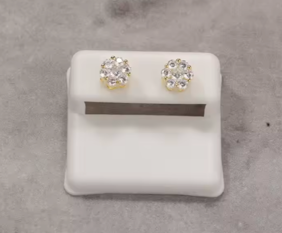 LUXIIVA® FLOWER CLUSTER VVS MOISSANITE(Ready to Ship)