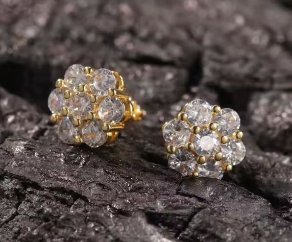 LUXIIVA® FLOWER CLUSTER VVS MOISSANITE(Ready to Ship)