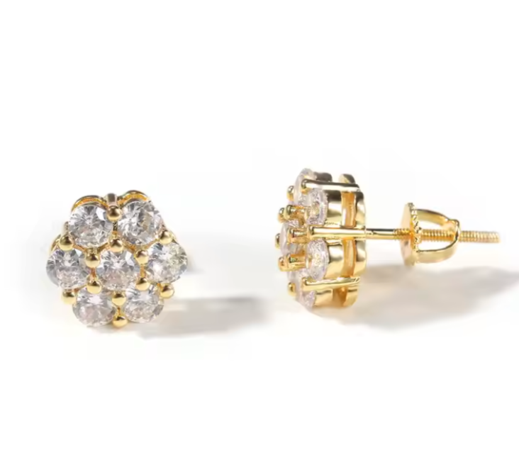 LUXIIVA® FLOWER CLUSTER VVS MOISSANITE(Ready to Ship)