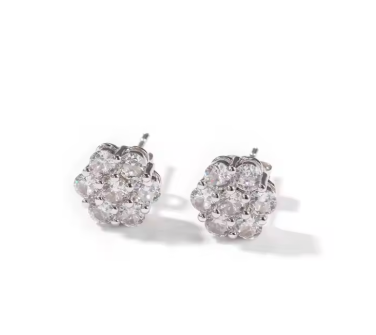 LUXIIVA® FLOWER CLUSTER VVS MOISSANITE(Ready to Ship)