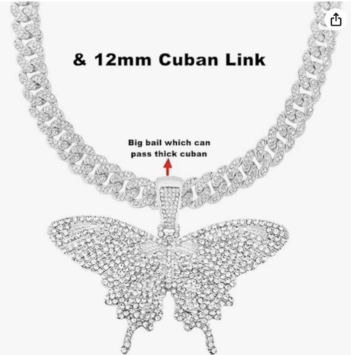 LUXIIVA® ICY BUTTERFLY PENDANT(Ready to Ship)