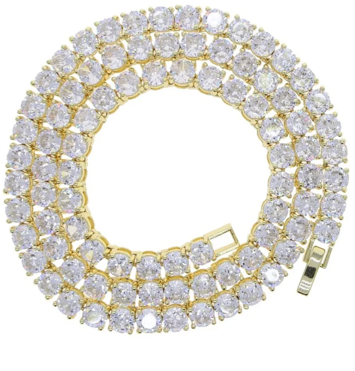 3MM-5MM ICY TENNIS NECKLACE(Ready to Ship)