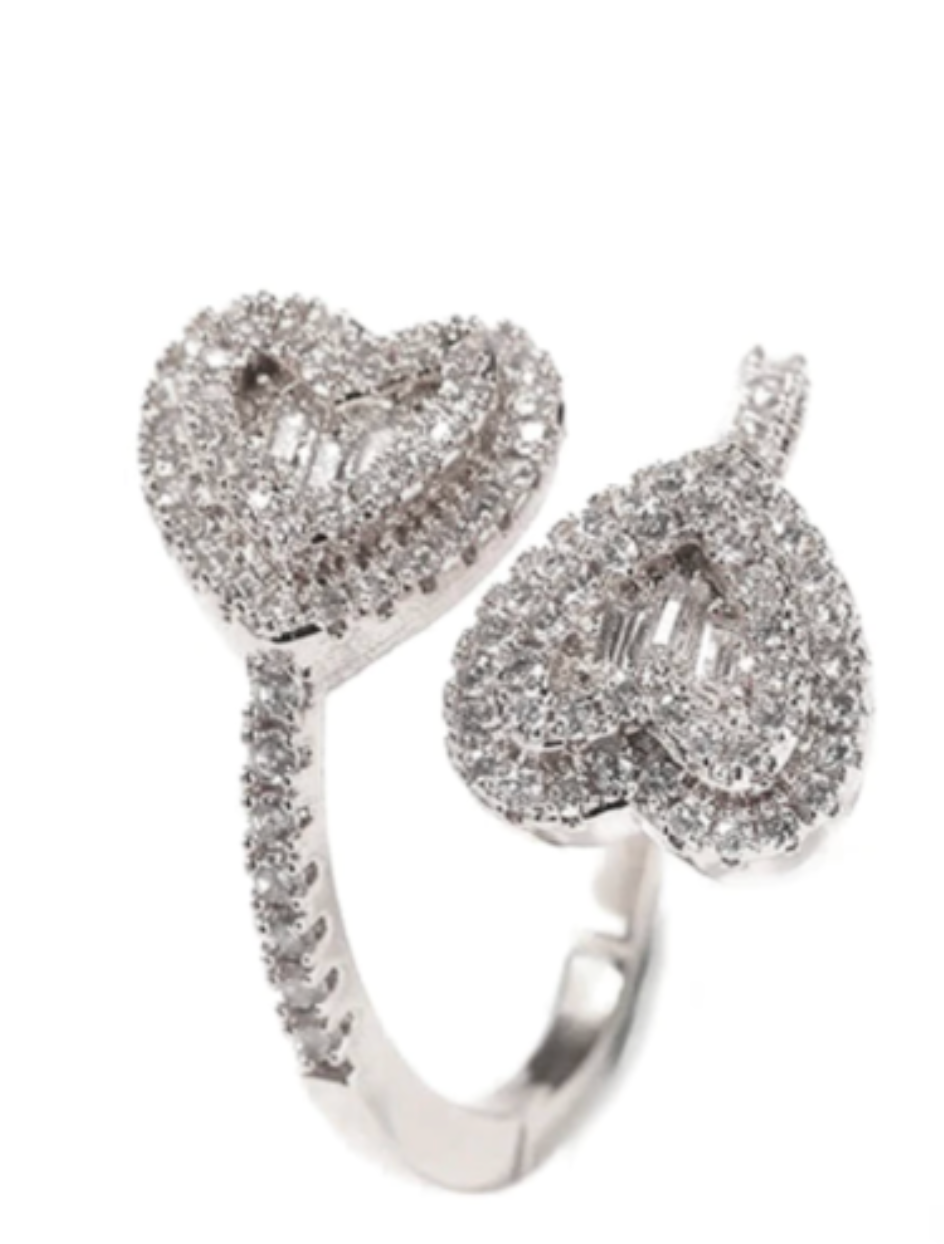 LUXIIVA® DEBBY HEARTSPARK RING- THIN(Ready to Ship)