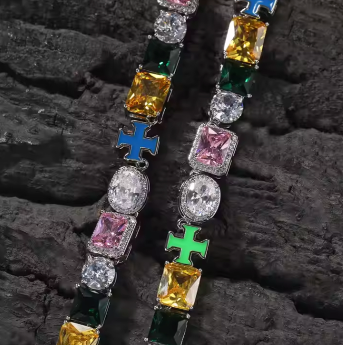 LUXIIVA Gemstone Tennis - jewelry with gift box packaging