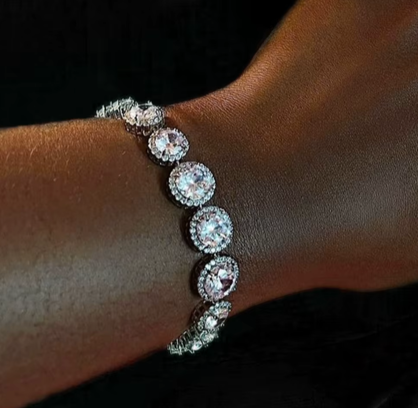 2 PCS TATIANA TENNIS NECKLACE & BRACELET SET(Ready to Ship)