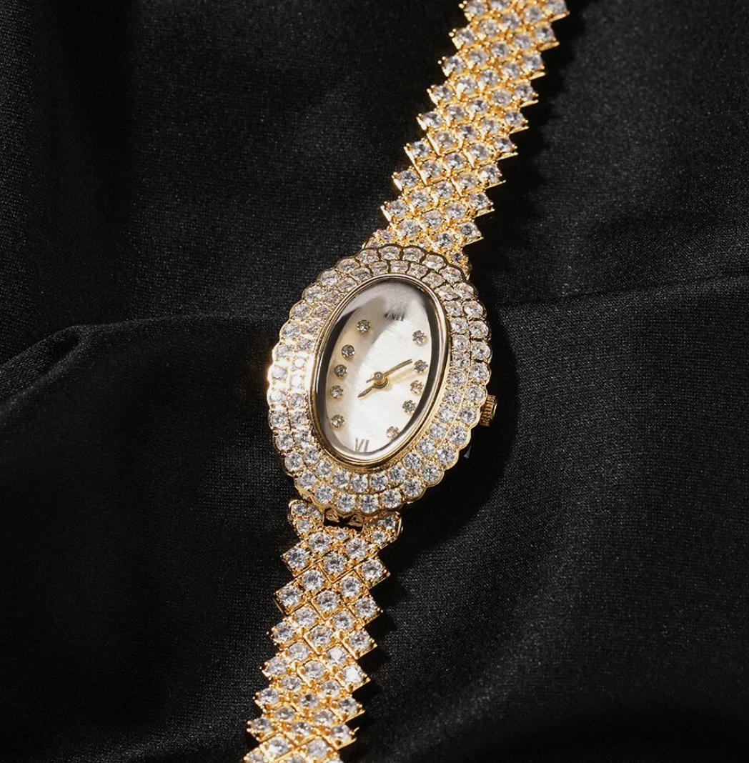 LUXIIVA® VINTAGE DIAMOND WATCH (Ready to Ship)