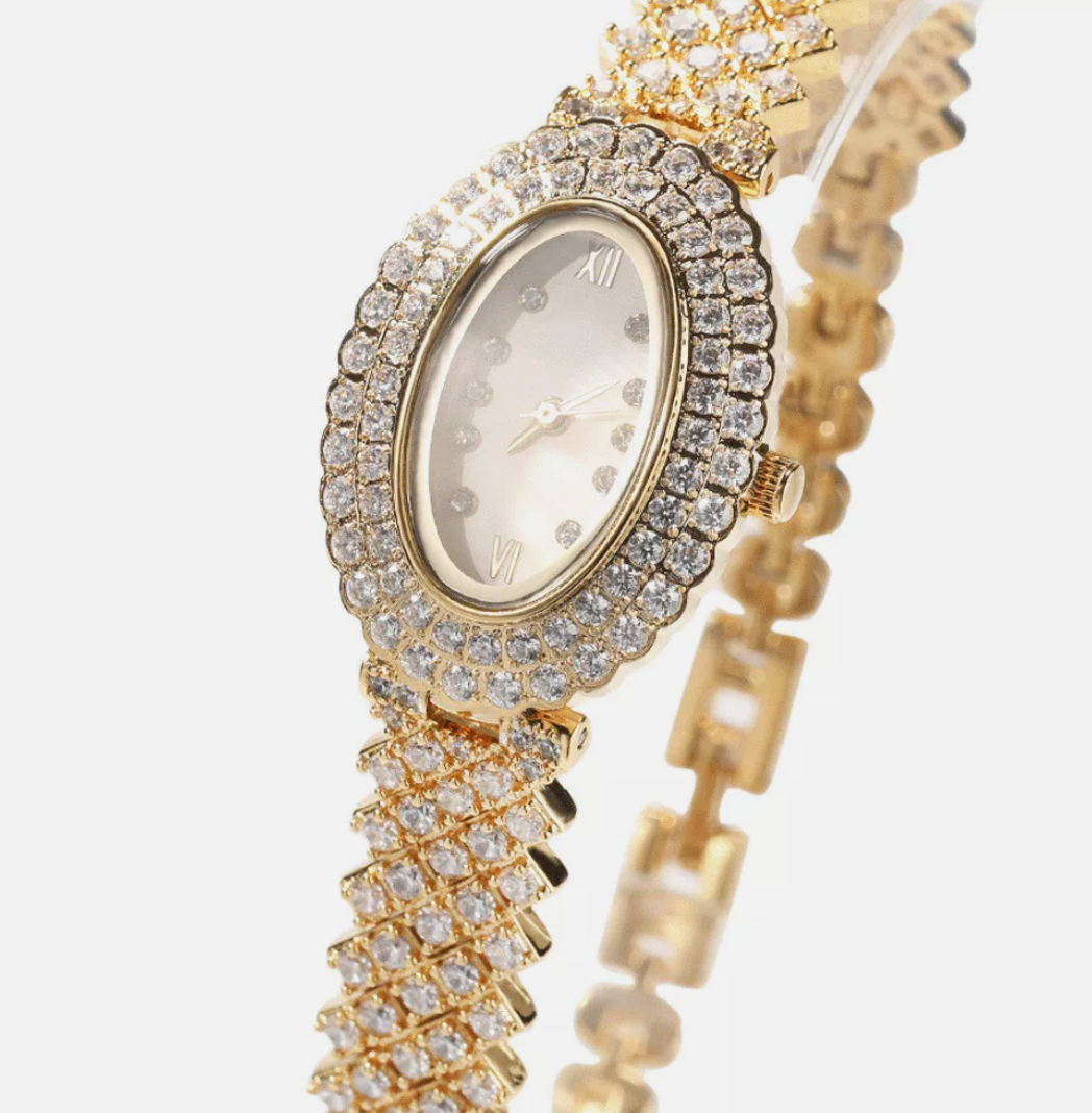 LUXIIVA® VINTAGE DIAMOND WATCH (Ready to Ship)