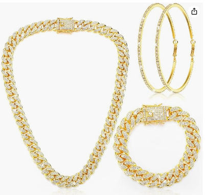MABEL NECKLACE, BRACELET AND HOOP STACK(Ready to Ship)