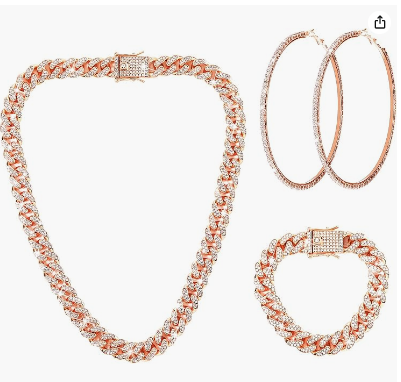 MABEL NECKLACE, BRACELET AND HOOP STACK(Ready to Ship)