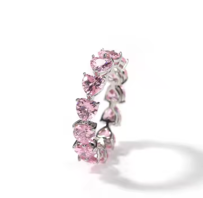 LUXIIVA® LINKED HEART RING(Ready to Ship)