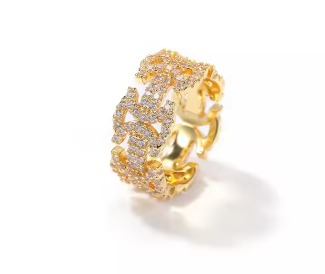 LUXIIVA® ICED OUT ETERNITY RING(Ready to Ship)