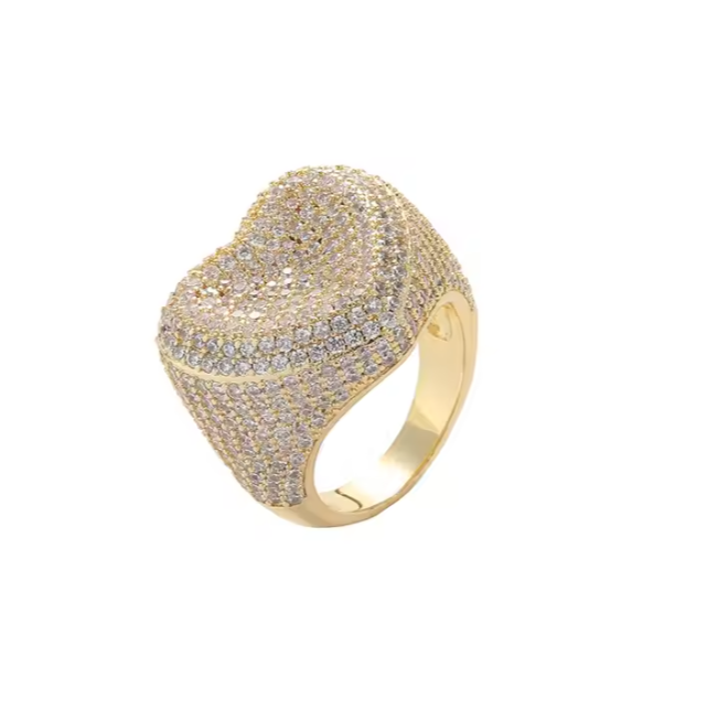LUXIIVA® BOLD HEART RING(Ready to Ship)