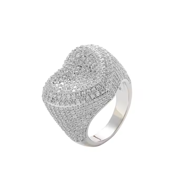 LUXIIVA® BOLD HEART RING(Ready to Ship)