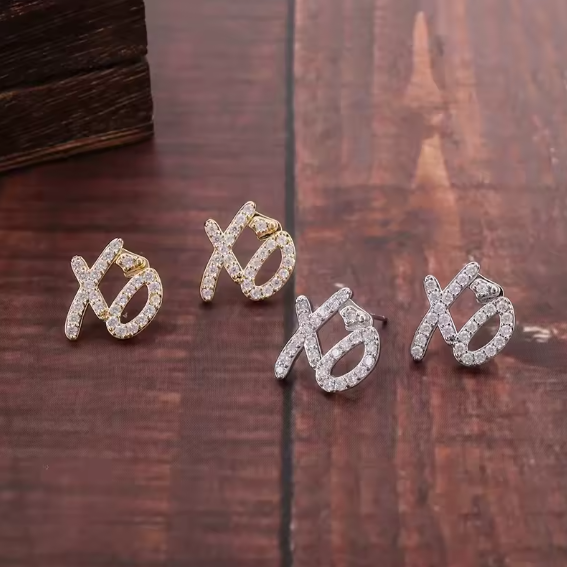 LUXIIVA® XO XO EARRINGS(Ready to Ship)