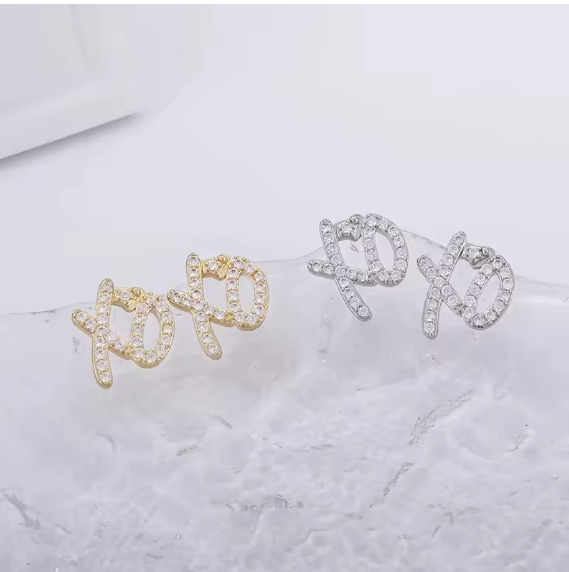 LUXIIVA® XO XO EARRINGS(Ready to Ship)