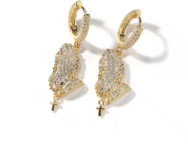 PRAYING HANDS EARRINGS(Ready to Ship)