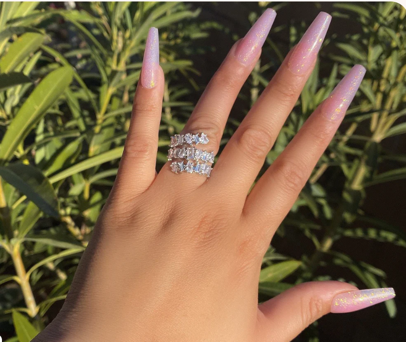 LUXIIVA® ICED OUT RUBY BAND(Ready to Ship)