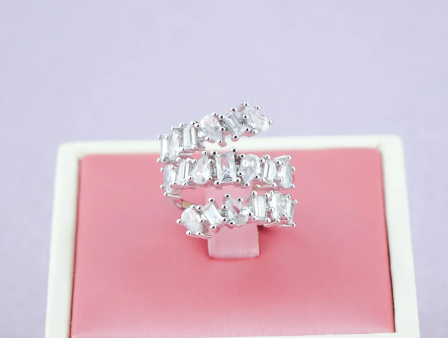 LUXIIVA® ICED OUT RUBY BAND(Ready to Ship)