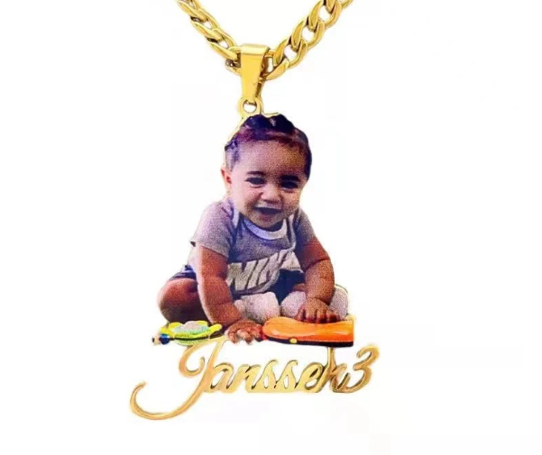 LUXIIVA® COLOUR CUSTOM PICTURE NECKLACE