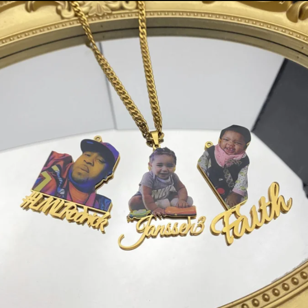 LUXIIVA® COLOUR CUSTOM PICTURE NECKLACE