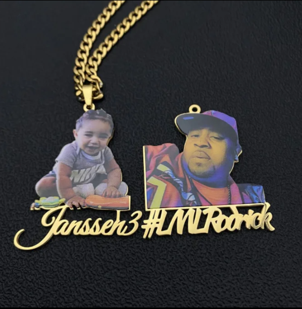 LUXIIVA® COLOUR CUSTOM PICTURE NECKLACE