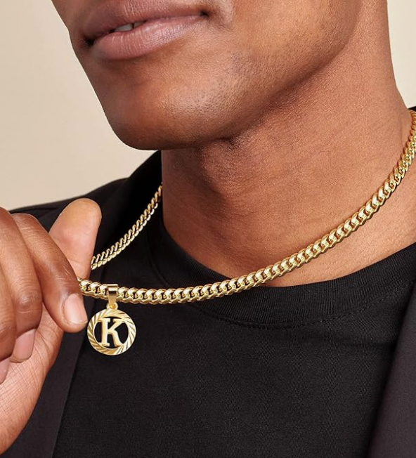 LUXIIVA® HOLLOW CAPITAL INITIAL NECKLACE(Ready to Ship)
