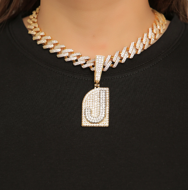 LUXIIVA® INITIAL SINGLE LETTER PENDANT(Ready to Ship)