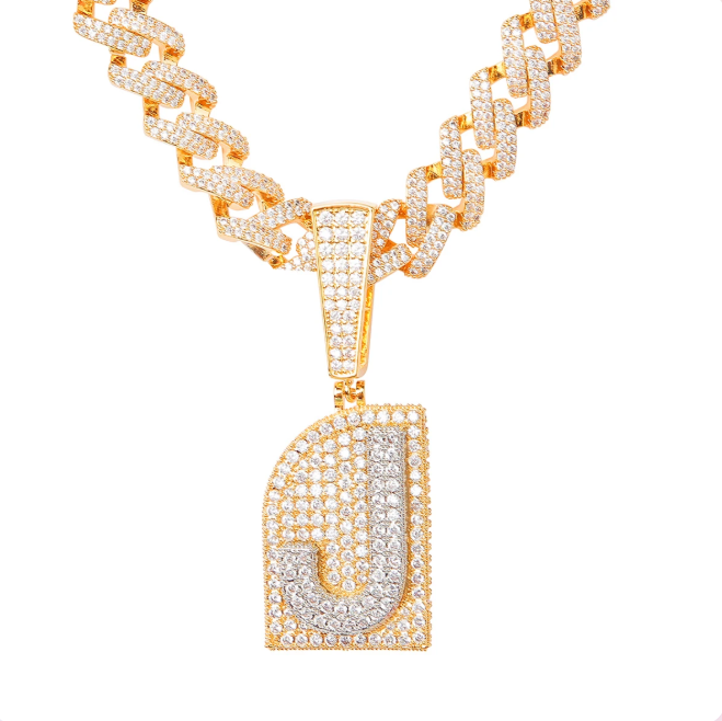 LUXIIVA® INITIAL SINGLE LETTER PENDANT(Ready to Ship)