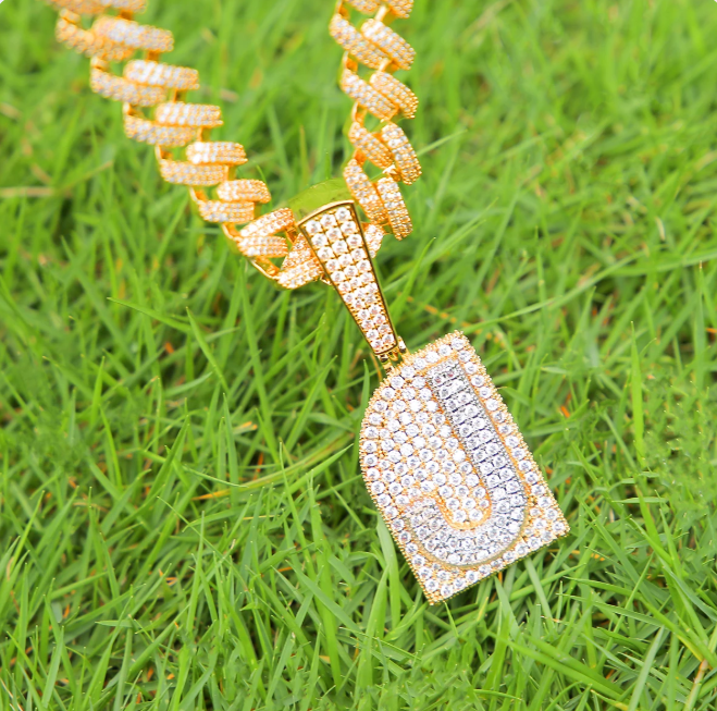 LUXIIVA® INITIAL SINGLE LETTER PENDANT(Ready to Ship)