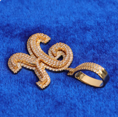 LUXIIVA® INITIAL LETTER HIP HOP PENDANT(Ready to Ship)