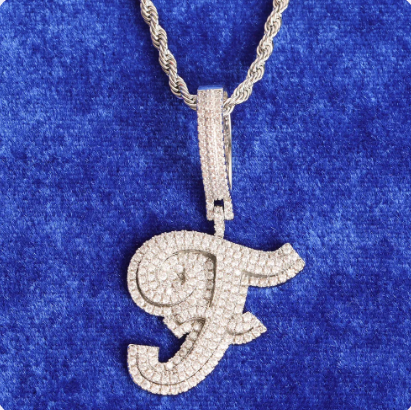 LUXIIVA® INITIAL LETTER HIP HOP PENDANT(Ready to Ship)