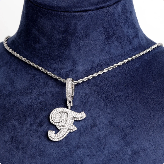 LUXIIVA® INITIAL LETTER HIP HOP PENDANT(Ready to Ship)
