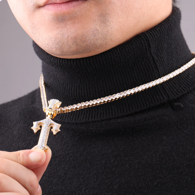 LUXIIVA® TRAP RAPPER STAR INITIAL NECKLACE