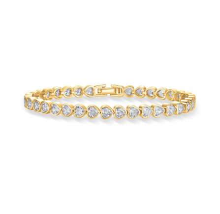 LUXIIVA® HEART TO HEART TENNIS BRACELET(Ready to Ship)