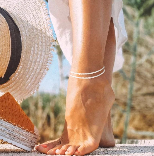 LUXIIVA® DAINTY LAYERED WATERPROOF ANKLET(Ready to Ship)