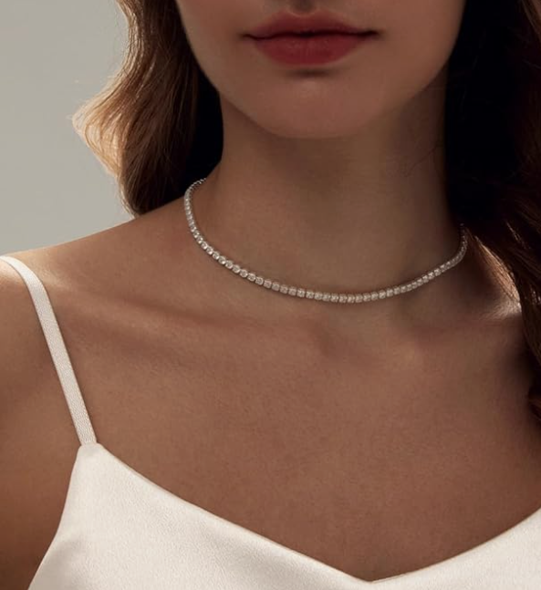 LUXIIVA® 3MM TENNIS NECKLACE
