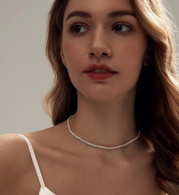 LUXIIVA® 3MM TENNIS NECKLACE