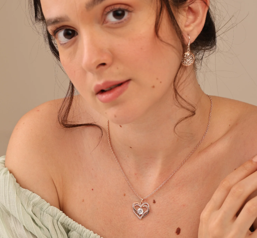 LUXIIVA® I LOVE YOU ALWAYS AND FOREVER HEART PENDANT NECKLACE(Ready to Ship)