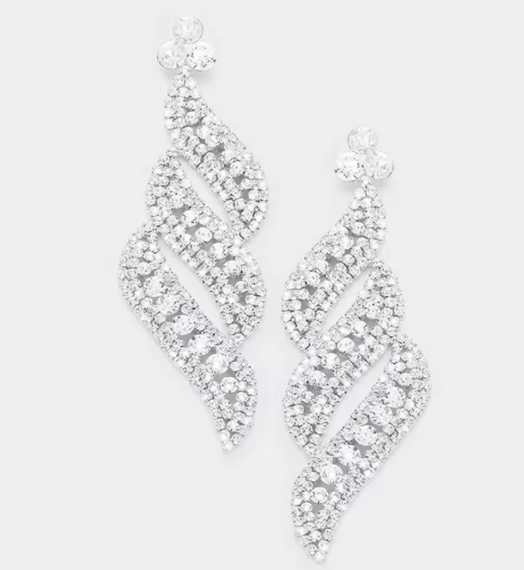 LUXIIVA® ELEGANCE LEAF DROP EARRINGS(Ready to Ship)